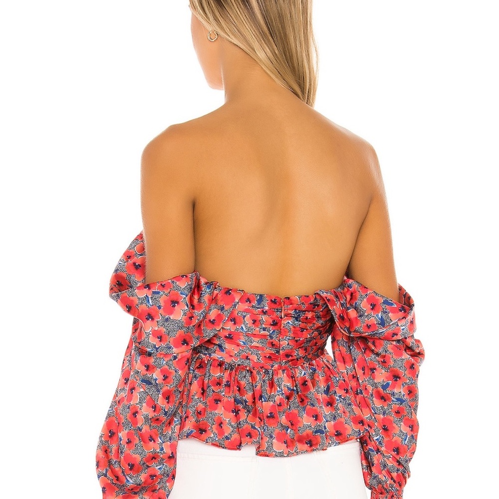 Floral Off-Shoulder Top - Picture 3 of 4